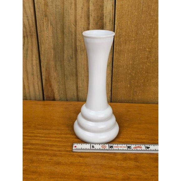 Vintage 6" Randall Milk Glass Beehive Bud Vase - Picture 2 of 8